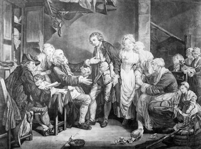 Nuptial Blessing, engraved by Samuel De Wilde, 1777 by Jean Baptiste Greuze